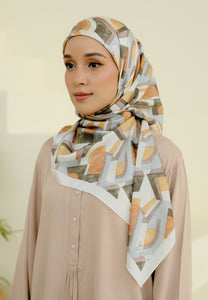 Rylaa Square Hijab (Abstract Gold)