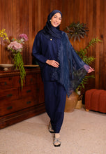 Load image into Gallery viewer, Seruni  Kurung (Navy Blue)