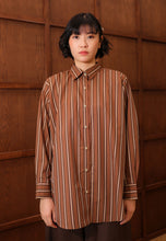 Load image into Gallery viewer, Nouf Stripe Top (Brown)