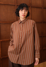 Load image into Gallery viewer, Nouf Stripe Top (Brown)