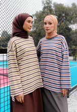 Load image into Gallery viewer, Yara 3D Stripe T-Shirt (Grey)