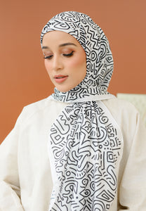 Elena Printed Square (White)