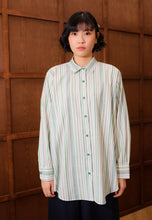 Load image into Gallery viewer, Nouf Stripe Top (Cream Green)