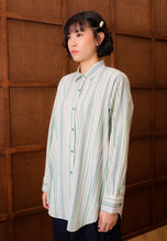 Load image into Gallery viewer, Nouf Stripe Top (Cream Green)