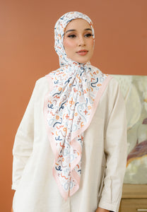 Elena Printed Square (Light Pink)