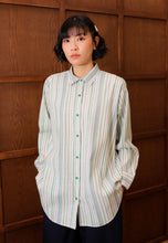 Load image into Gallery viewer, Nouf Stripe Top (Cream Green)
