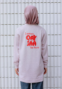 Qeesaa Embroidered Top (Melange Pink)