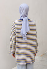 Load image into Gallery viewer, Yara 3D Stripe T-Shirt (Blue)