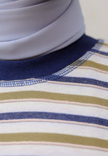 Load image into Gallery viewer, Yara 3D Stripe T-Shirt (Blue)