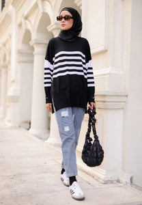 Bianca Knitwear Top (Black)