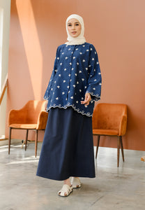 Rima Bow Top (Dark Blue)