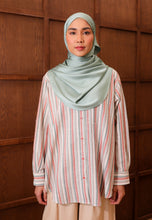 Load image into Gallery viewer, Nouf Stripe Top (Red Green)