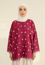 Load image into Gallery viewer, Rima Bow Top (Maroon)