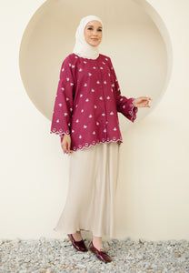 Rima Bow Top (Maroon)