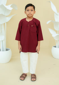 Paut Kurta Boy (Burgundy)