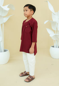 Paut Kurta Boy (Burgundy)