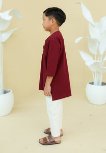 Paut Kurta Boy (Burgundy)