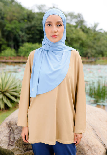 Nuha Athletic Top (Light Brown)