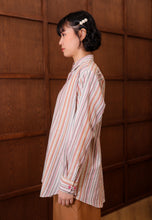 Load image into Gallery viewer, Nouf Stripe Top (Pink Grey)
