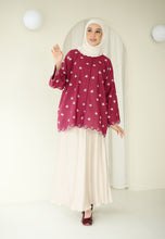 Load image into Gallery viewer, Rima Bow Top (Maroon)