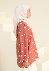 Rima Bow Top (Salmon)