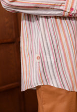 Load image into Gallery viewer, Nouf Stripe Top (Pink Grey)