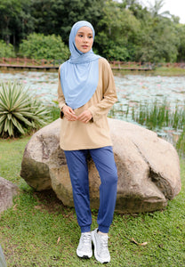 Nuha Athletic Top (Light Brown)