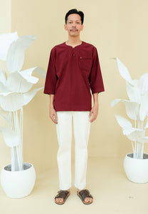 Paut Kurta Men (Burgundy)