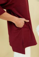 Load image into Gallery viewer, Paut Kurta Men (Burgundy)