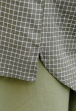 Load image into Gallery viewer, Leora Checkered Top (Sage Green)