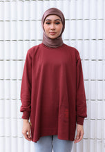 Load image into Gallery viewer, Qeesaa Embroidered Top (Maroon)