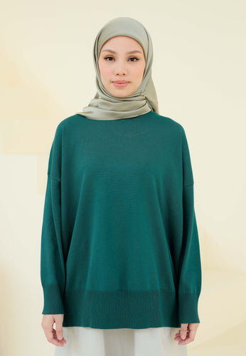Areea Plain Knitwear (Emerald Green)