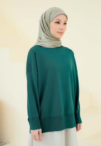 Areea Plain Knitwear (Emerald Green)