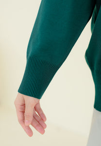 Areea Plain Knitwear (Emerald Green)