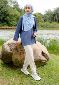 Nuha Athletic Top (Dark Blue)