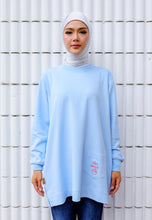 Load image into Gallery viewer, Qeesaa Embroidered Top (Baby Blue)