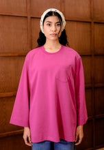 Load image into Gallery viewer, Zen Boxy T-Shirt (Rose Pink)