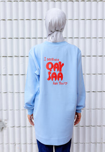 Qeesaa Embroidered Top (Baby Blue)