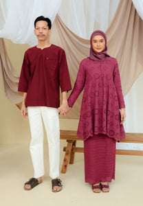 Paut Kurta Men (Burgundy)