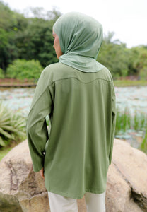 Nuha Athletic Top (Olive Green)