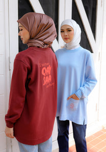 Qeesaa Embroidered Top (Baby Blue)