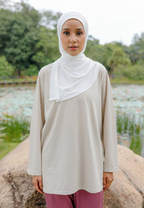 Nuha Athletic Top (Ivory)