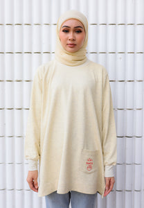 Qeesaa Embroidered Top (Melange Yellow)
