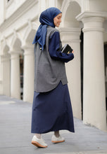 Load image into Gallery viewer, Leora Checkered Top (Dark Blue)
