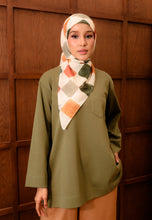 Load image into Gallery viewer, Zen Boxy T-Shirt (Moss Green)