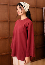 Load image into Gallery viewer, Zen Boxy T-Shirt (Maroon)
