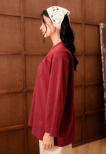 Load image into Gallery viewer, Zen Boxy T-Shirt (Maroon)