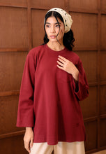 Load image into Gallery viewer, Zen Boxy T-Shirt (Maroon)