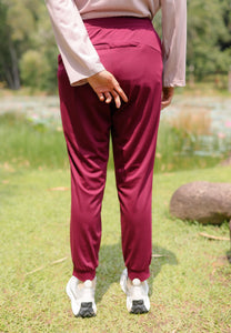 Hana Athletic Pants (Burgundy)