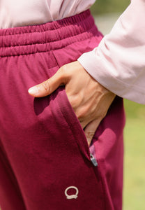 Hana Athletic Pants (Burgundy)